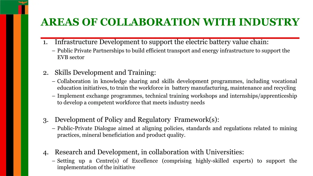 areas of collaboration with industry