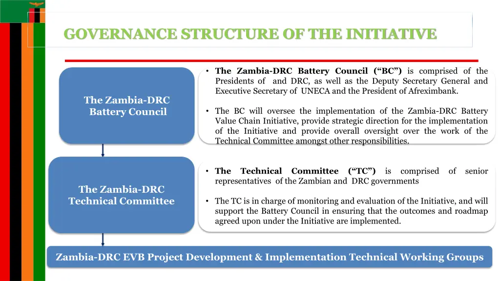 governance structure of the initiative