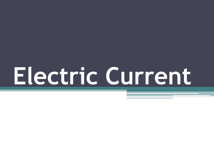 electric current