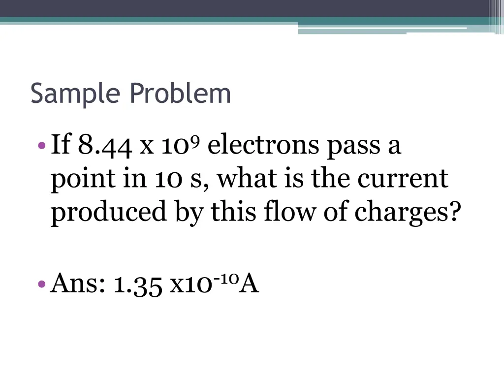 sample problem