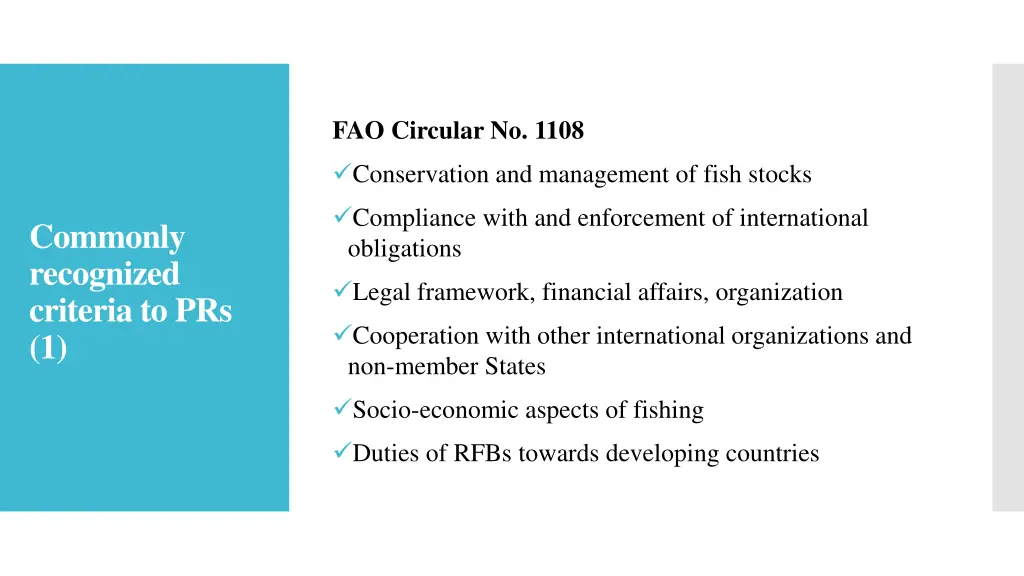 fao circular no 1108