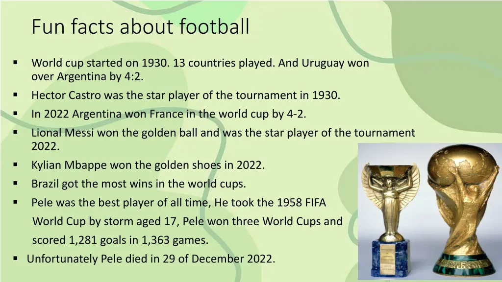 fun facts about football