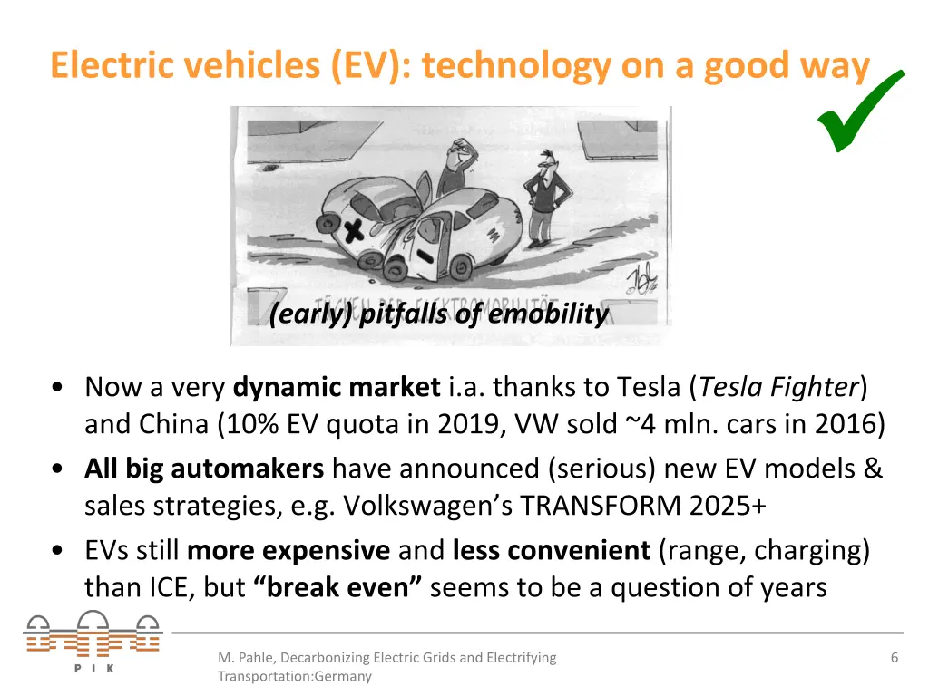 electric vehicles ev technology on a good way