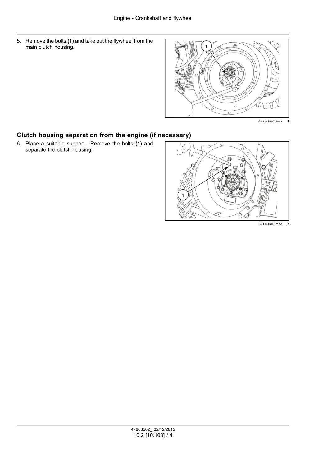 engine crankshaft and flywheel 1