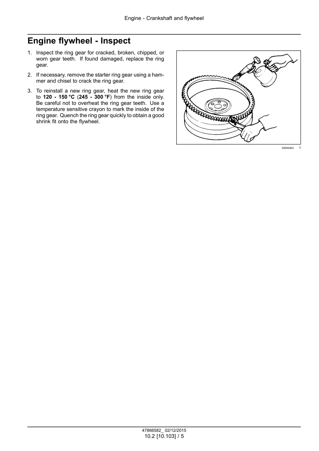 engine crankshaft and flywheel 2