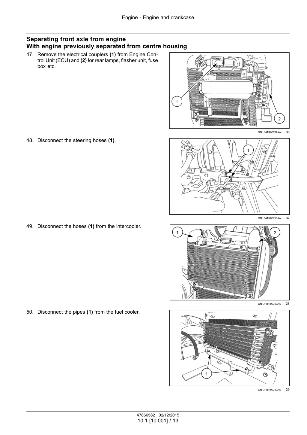 engine engine and crankcase 10