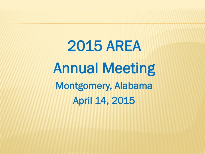 2015 area 2015 area annual meeting annual meeting