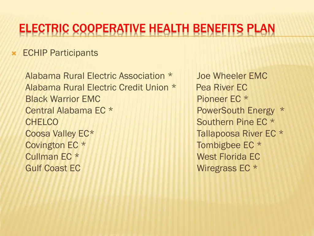 electric cooperative health benefits plan 2