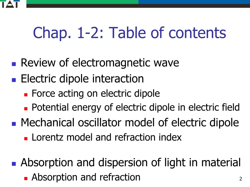 chap 1 2 table of contents