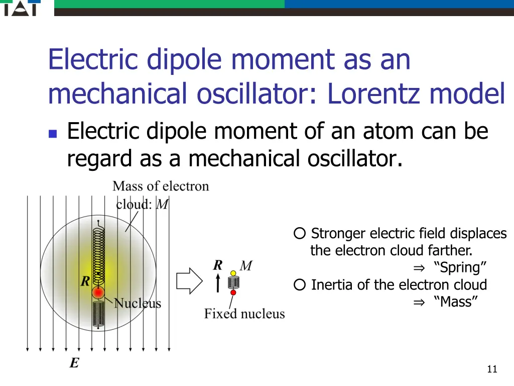 electric dipole moment as an mechanical