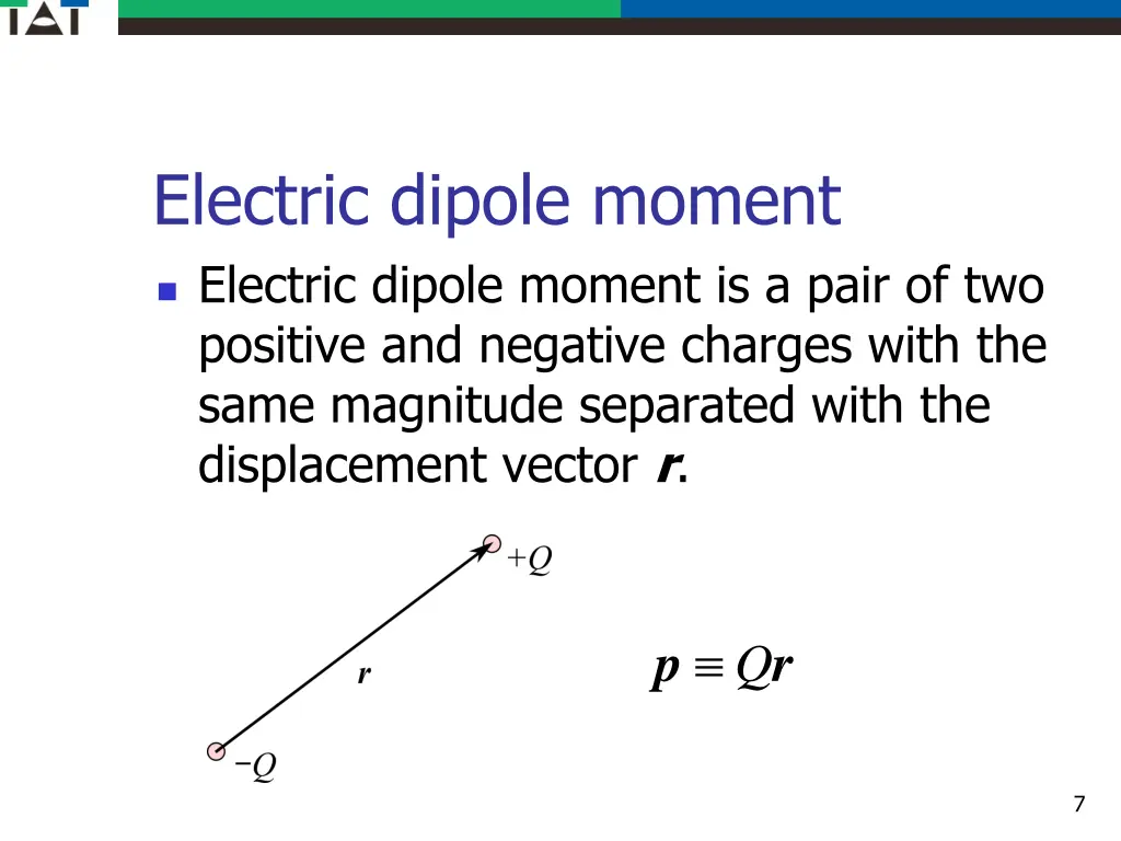 electric dipole moment electric dipole moment