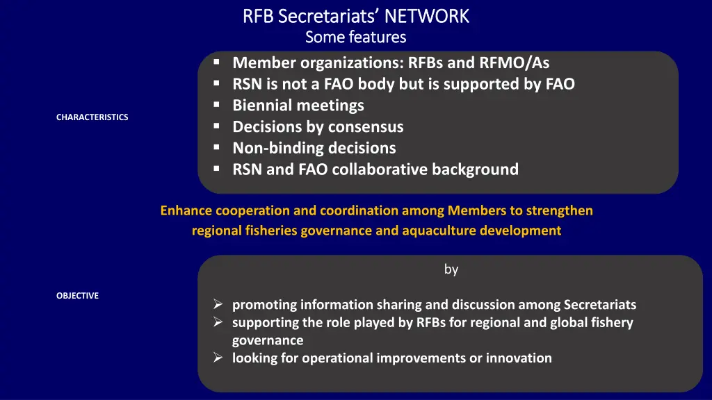 rfb secretariats network rfb secretariats network