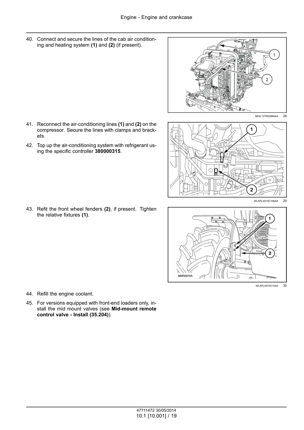 engine engine and crankcase 16