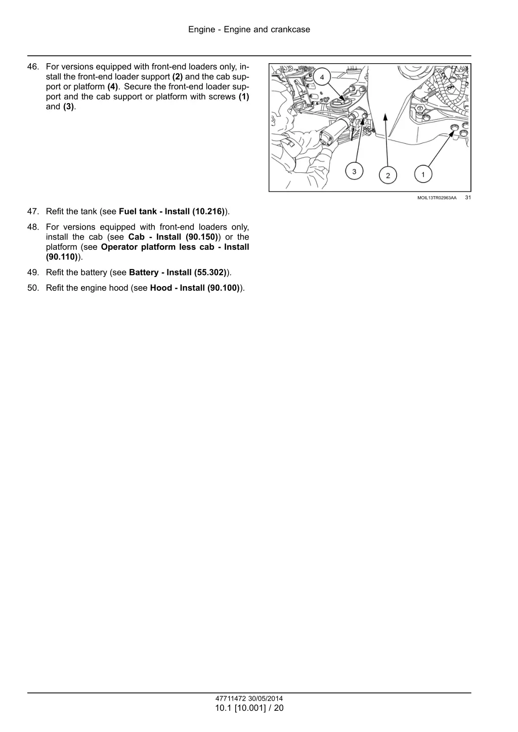 engine engine and crankcase 17