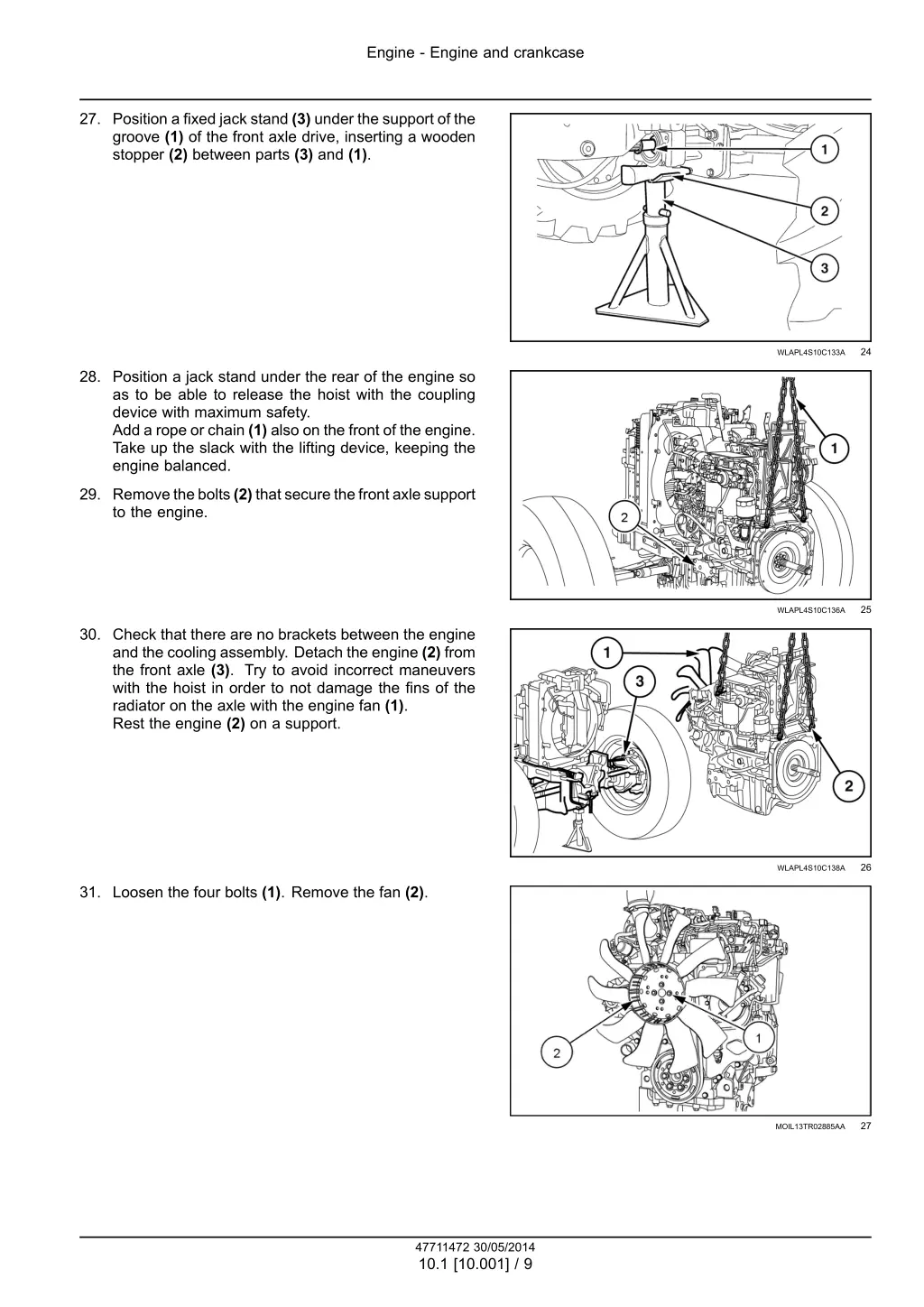 engine engine and crankcase 6