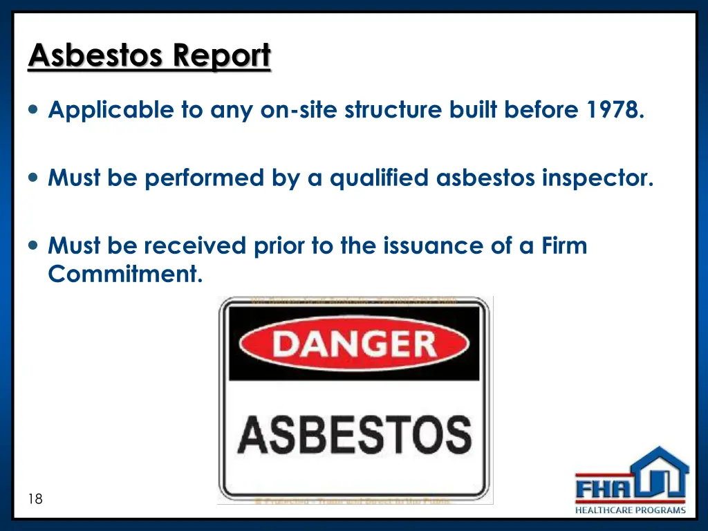 asbestos report