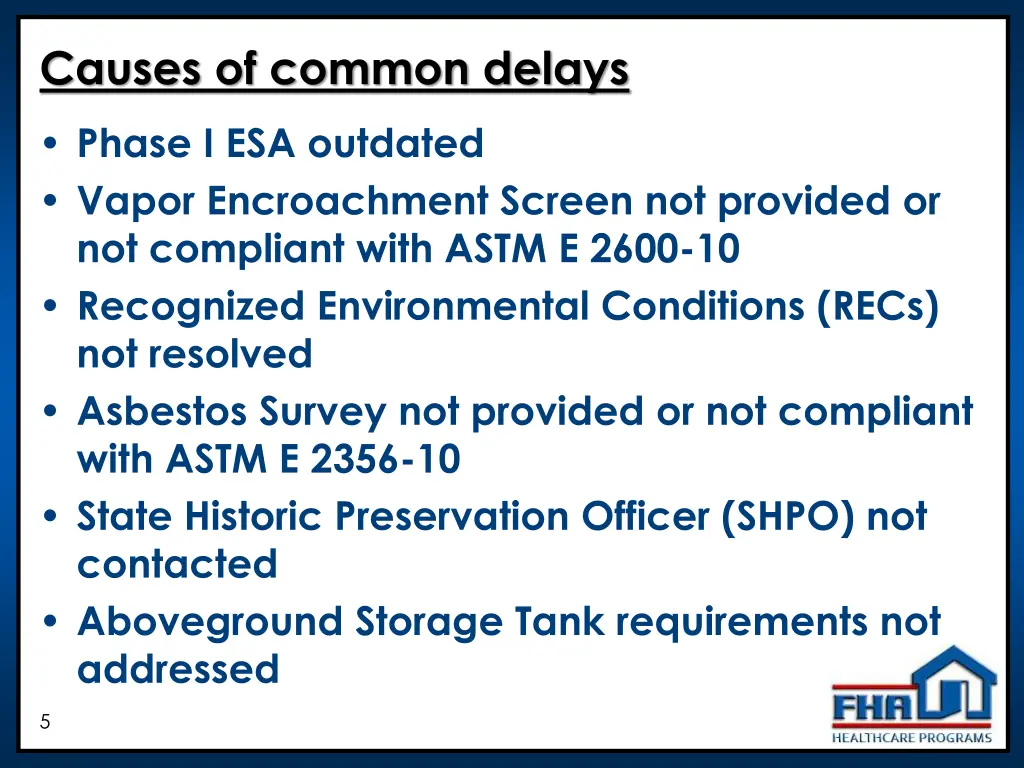 causes of common delays