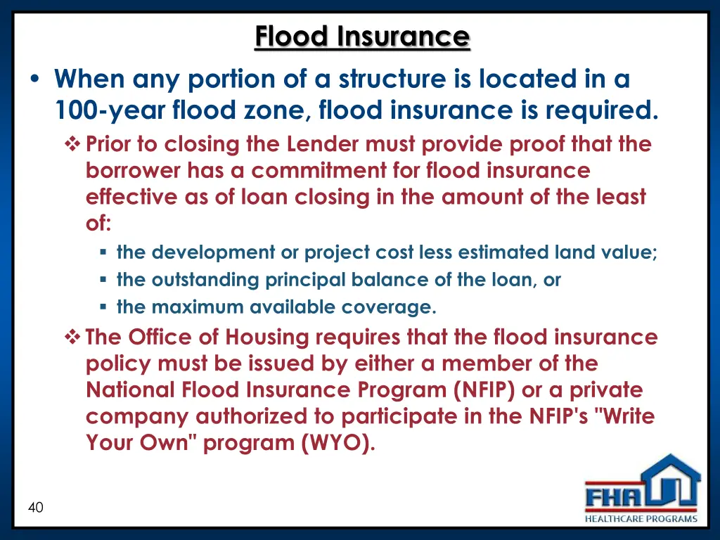 flood insurance