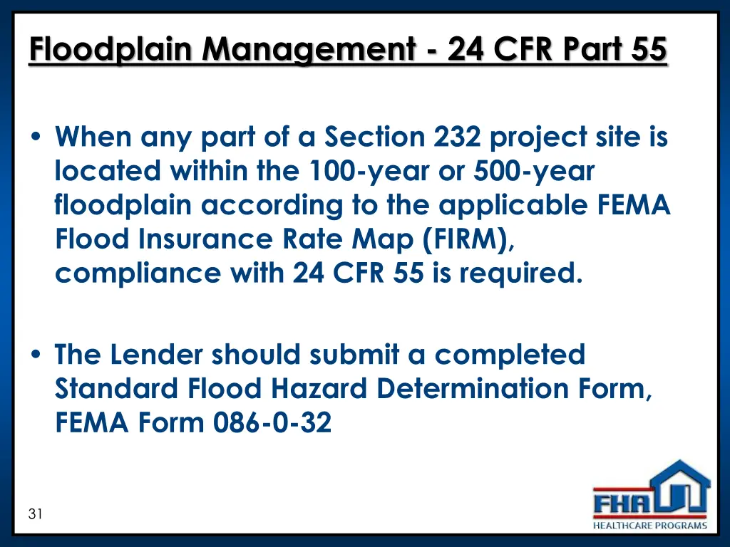 floodplain management 24 cfr part 55