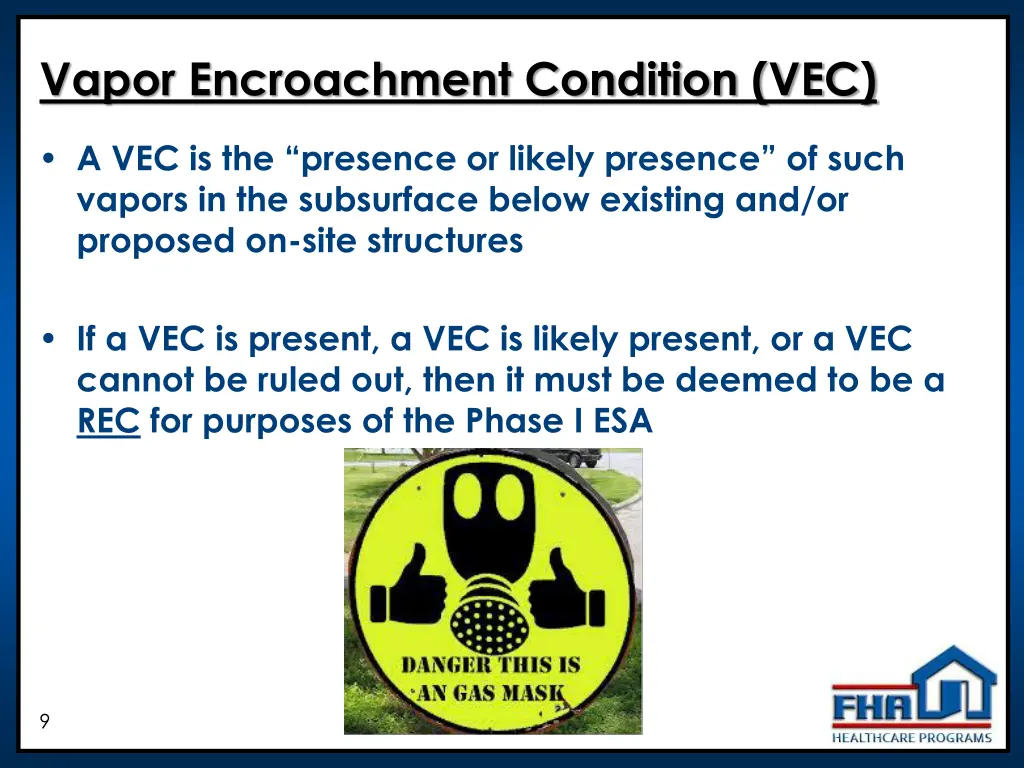 vapor encroachment condition vec