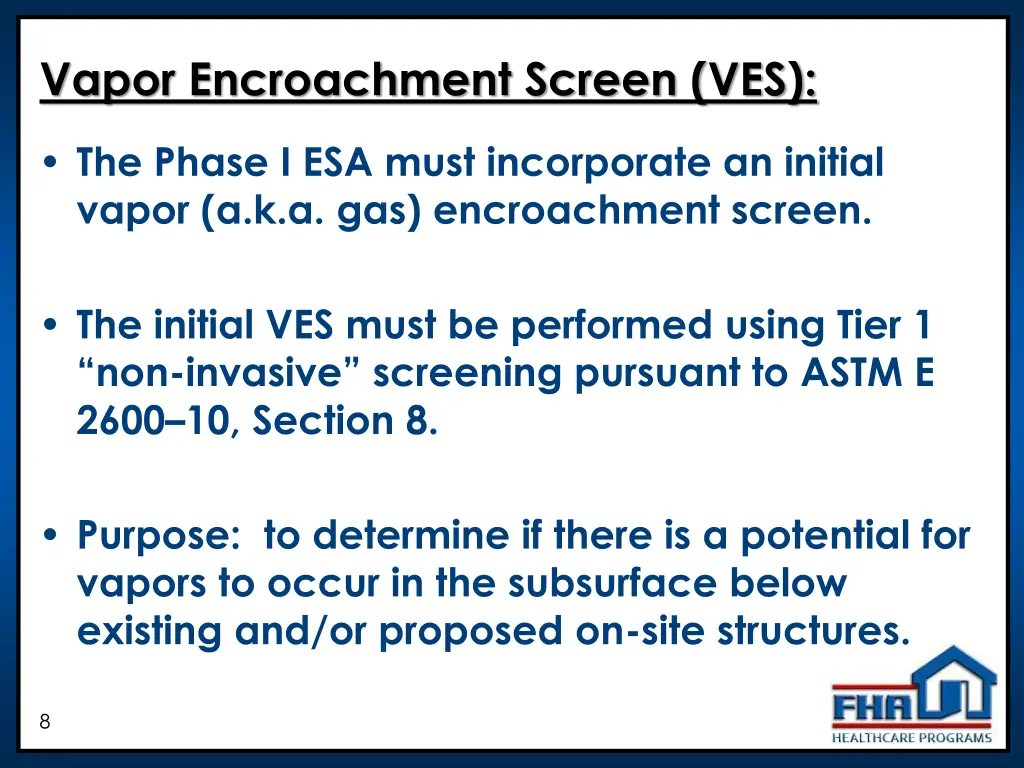 vapor encroachment screen ves