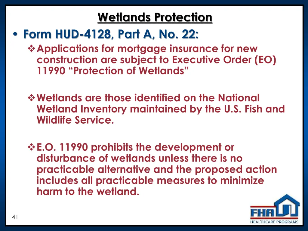 wetlands protection