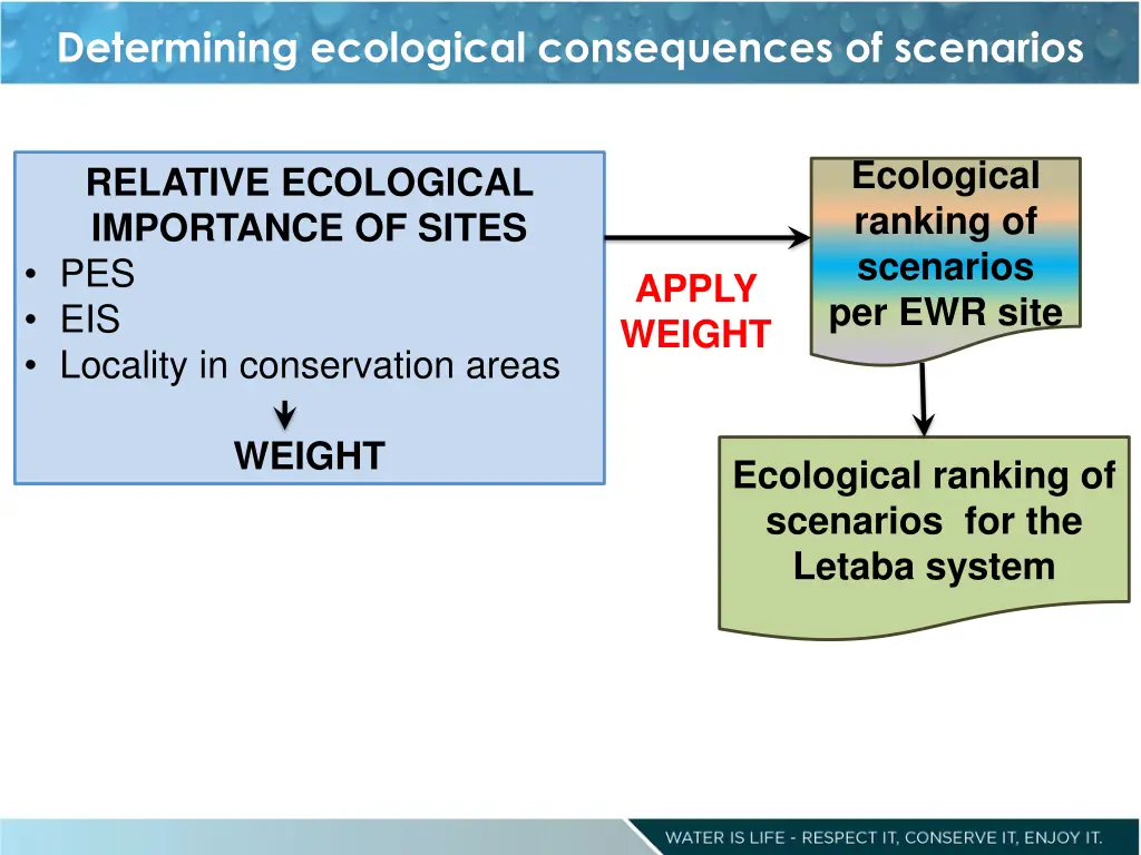 determining ecological consequences of scenarios 2