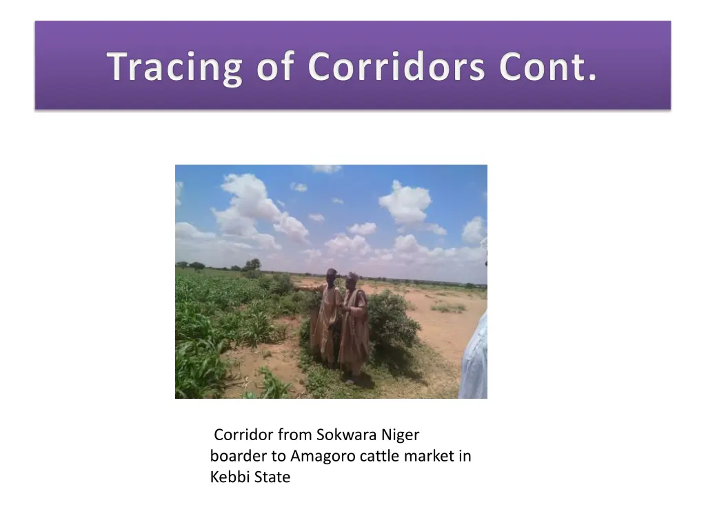 corridor from sokwara niger boarder to amagoro