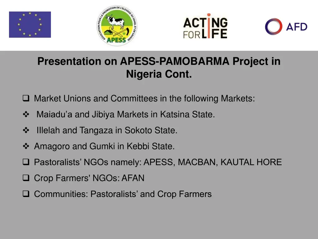 presentation on apess pamobarma project