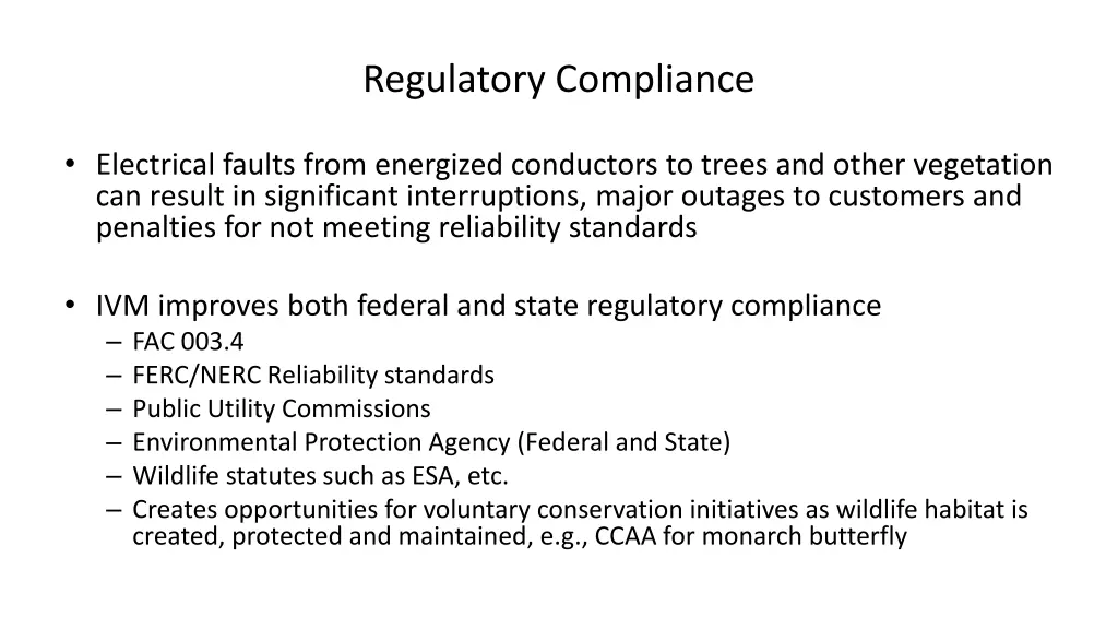 regulatory compliance