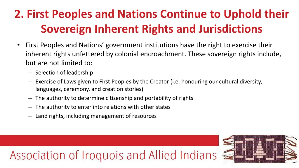 2 first peoples and nations continue to uphold