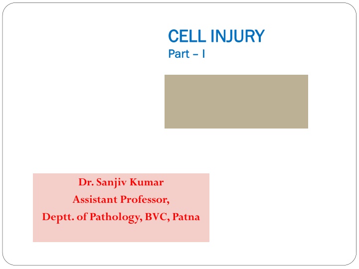 cell injury cell injury part part i i