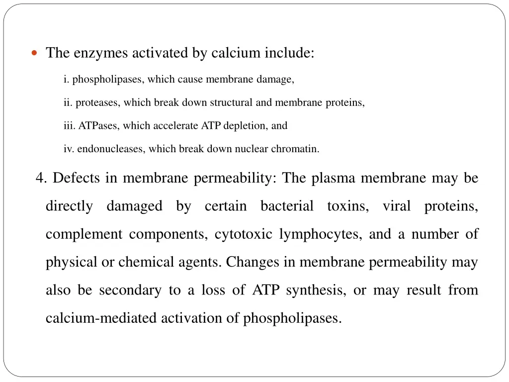 the enzymes activated by calcium include