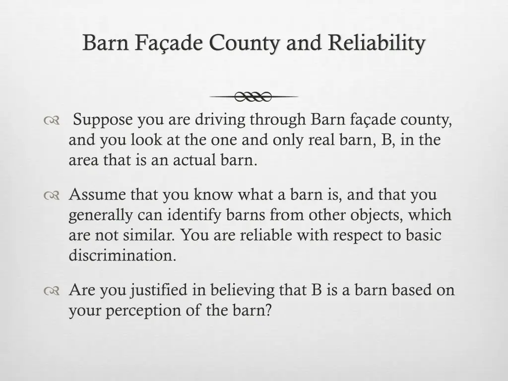 barn fa ade county and reliability