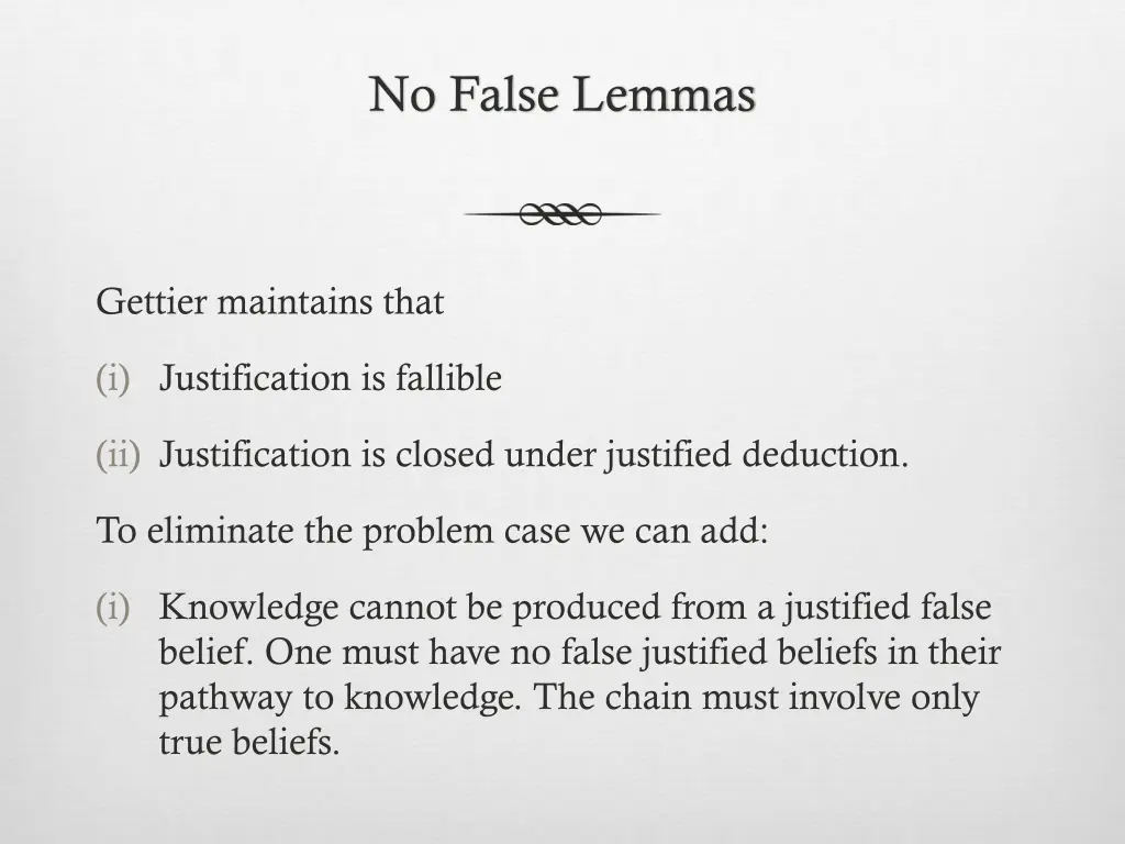 no false lemmas