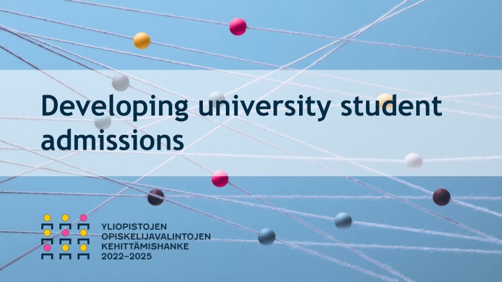 developing university student admissions