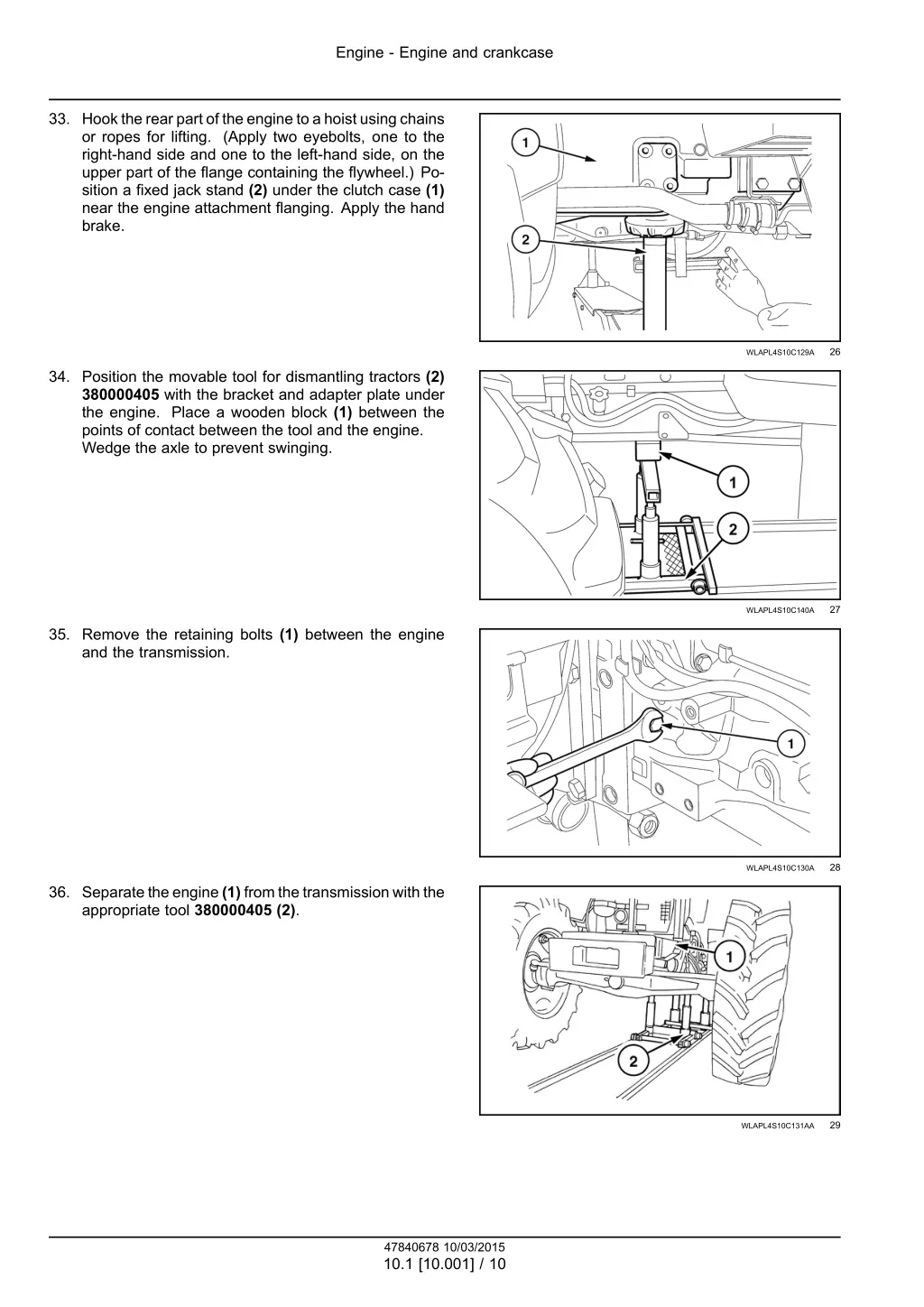 engine engine and crankcase 7