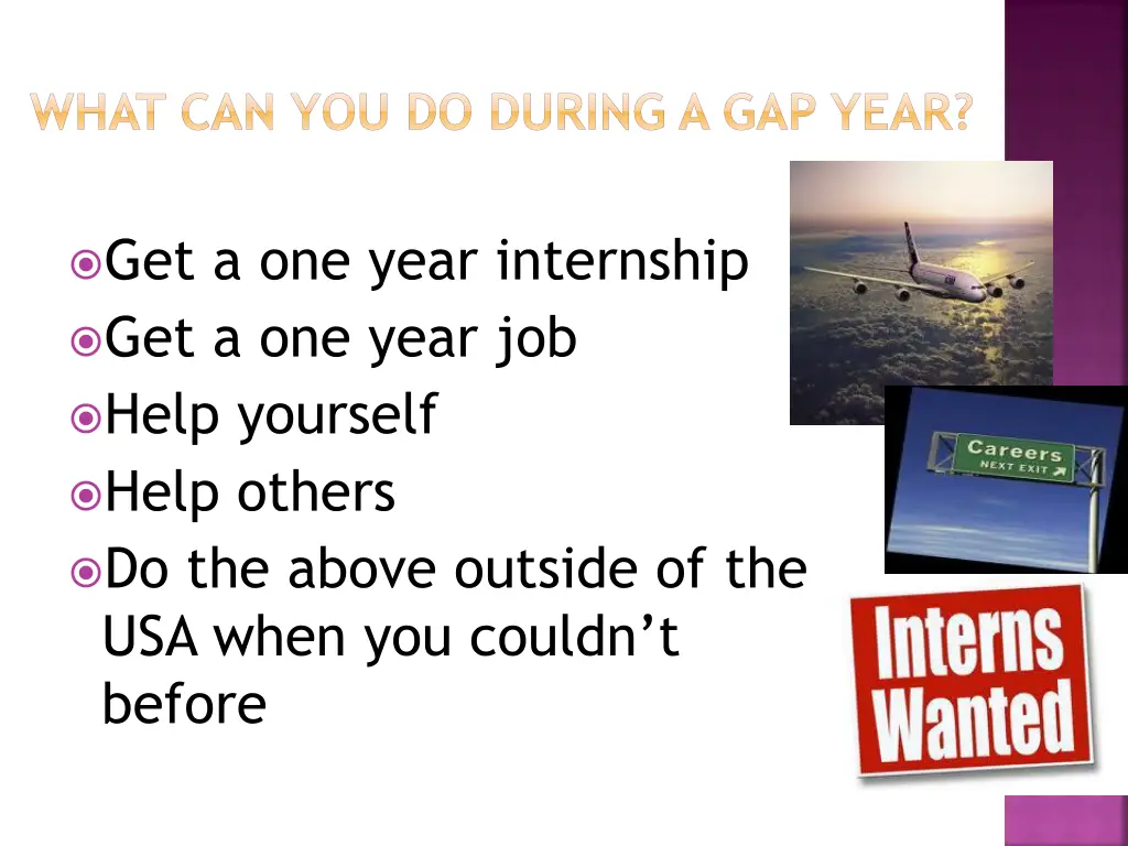 what can you do during a gap year