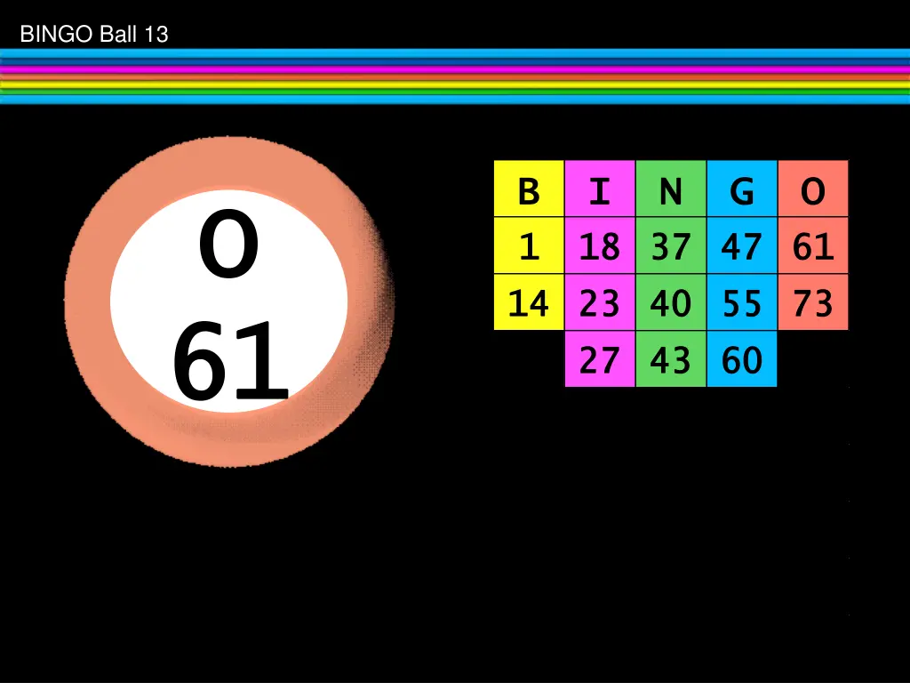 bingo ball 13