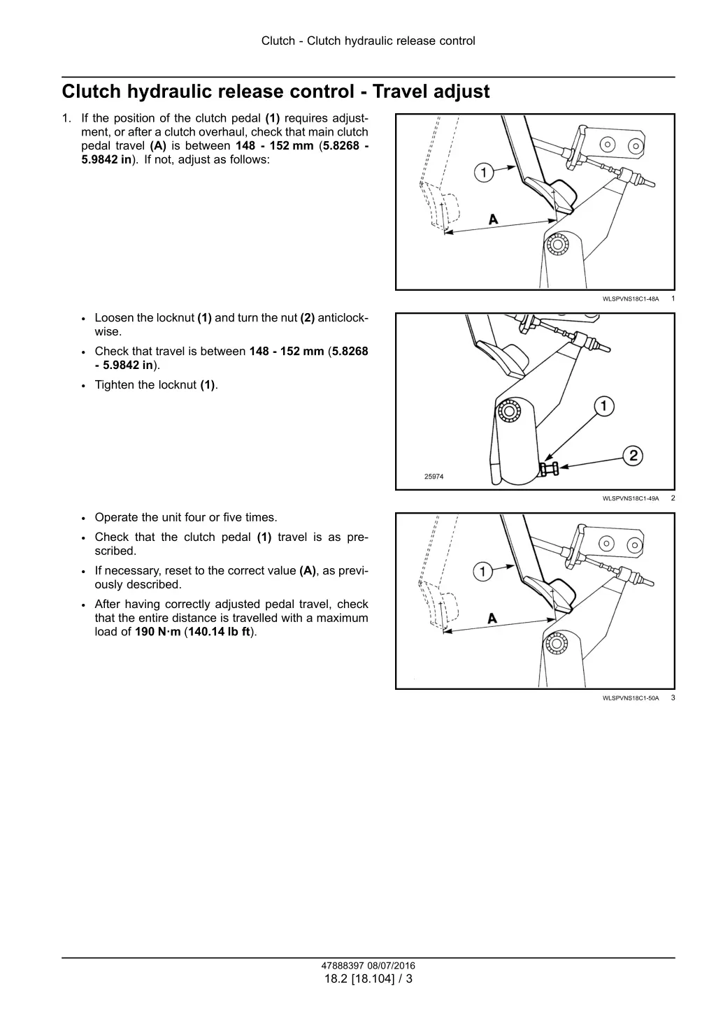 clutch clutch hydraulic release control