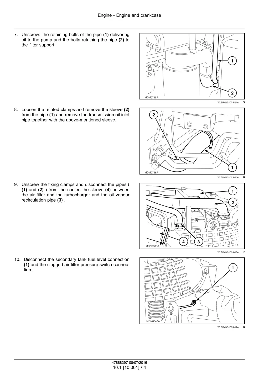 engine engine and crankcase 1