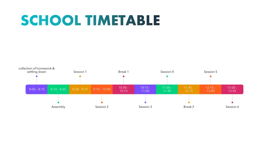 school timetable