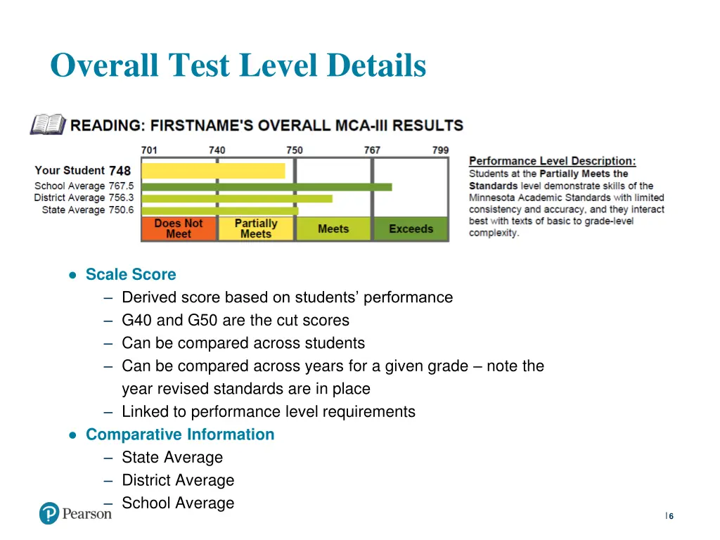 overall test level details