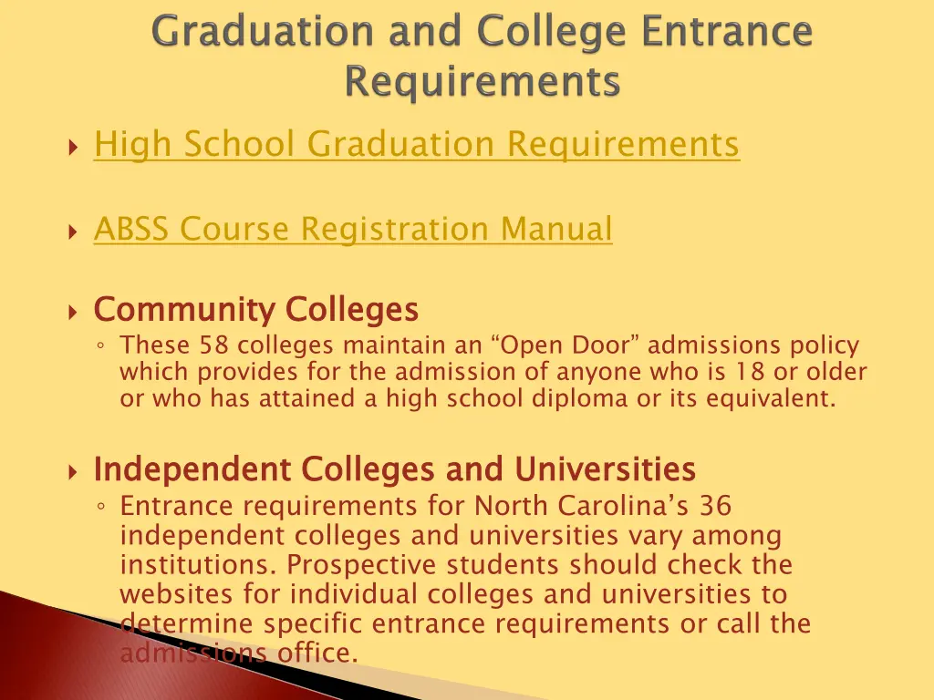 high school graduation requirements