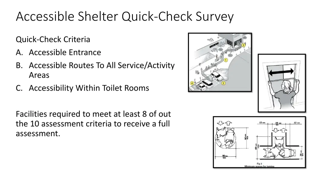 accessible shelter quick check survey