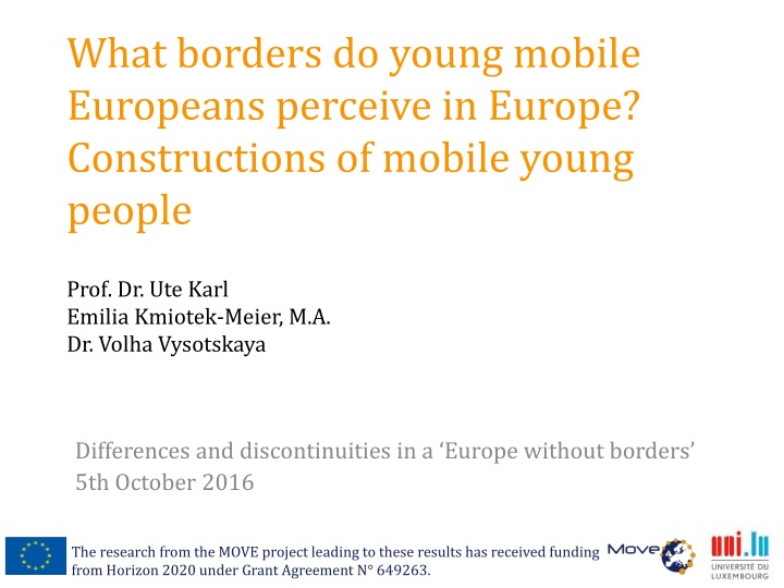 what borders do young mobile europeans perceive