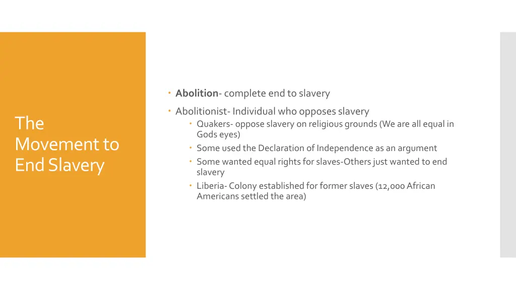 abolition complete end to slavery