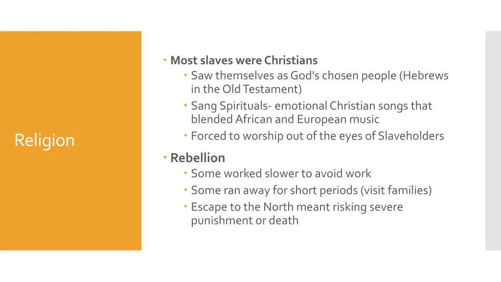 most slaves were christians saw themselves