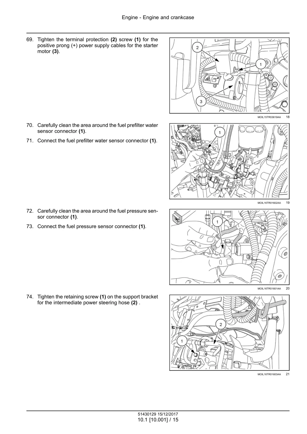 engine engine and crankcase 12