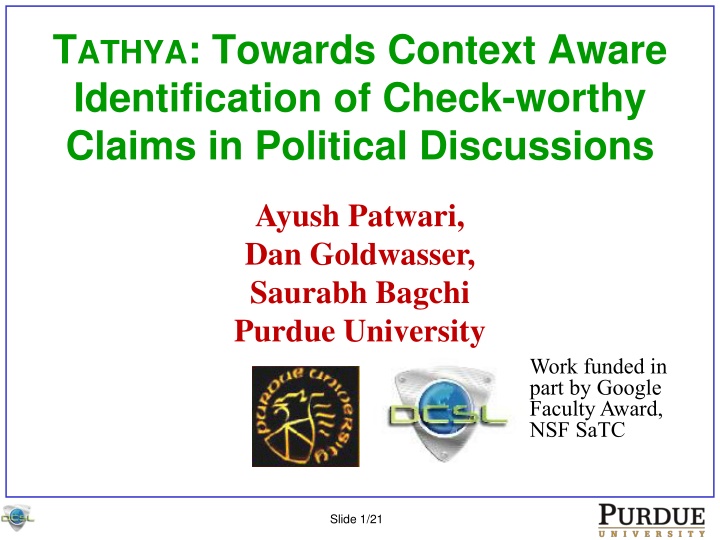 t athya towards context aware identification